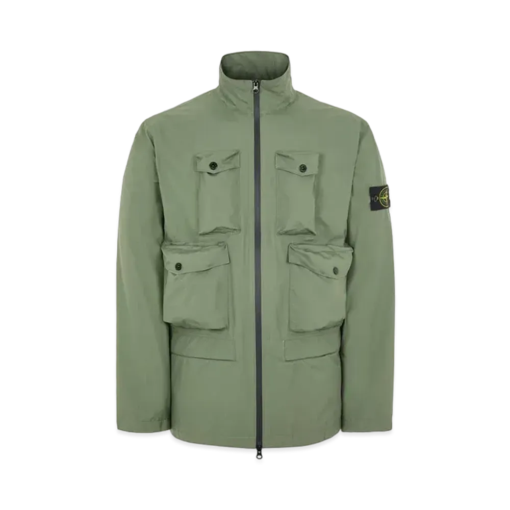 Stone Island 40430 RIPSTOP GORE-TEX WITH PACLITE PRODUCT TECHNOLOGY_PACKABLE "Sage Green"