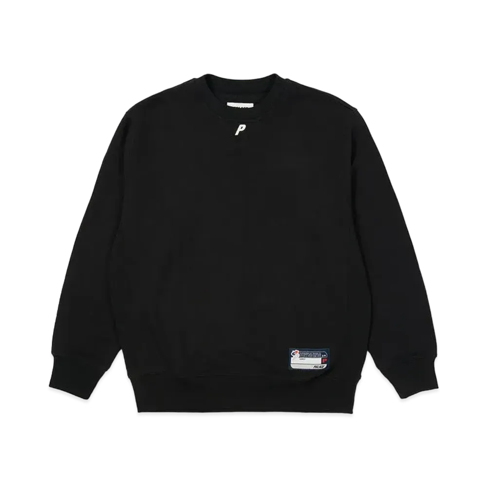 PALACE P NECK CREW "Black"