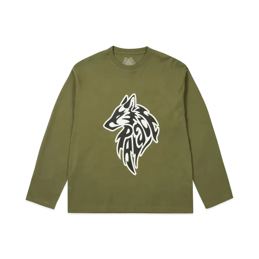 PALACE Sketchy Lone Wolf Longsleeve "The Deep Green"