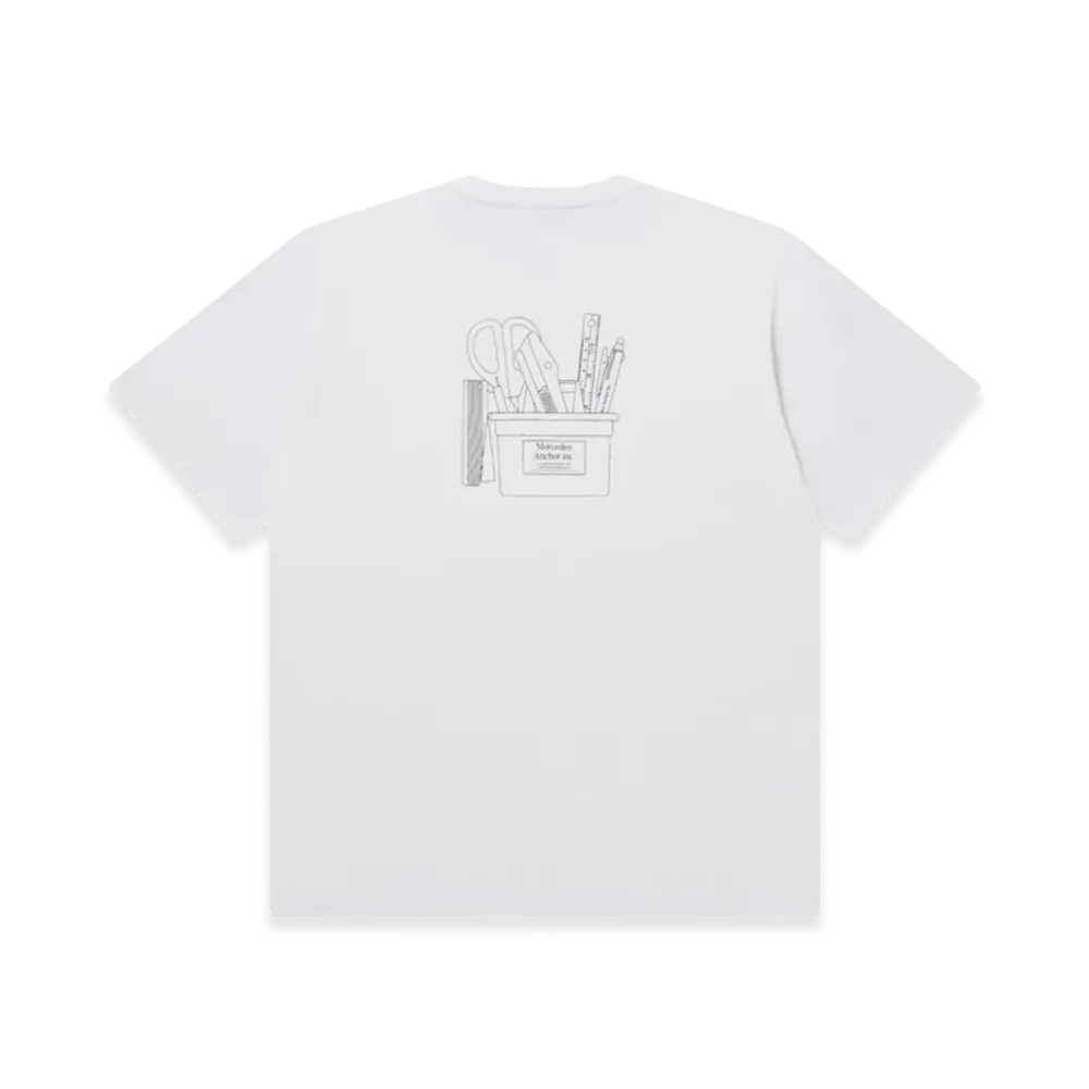 Mercedes Anchor inc. Stationery Pocket Tee "White"