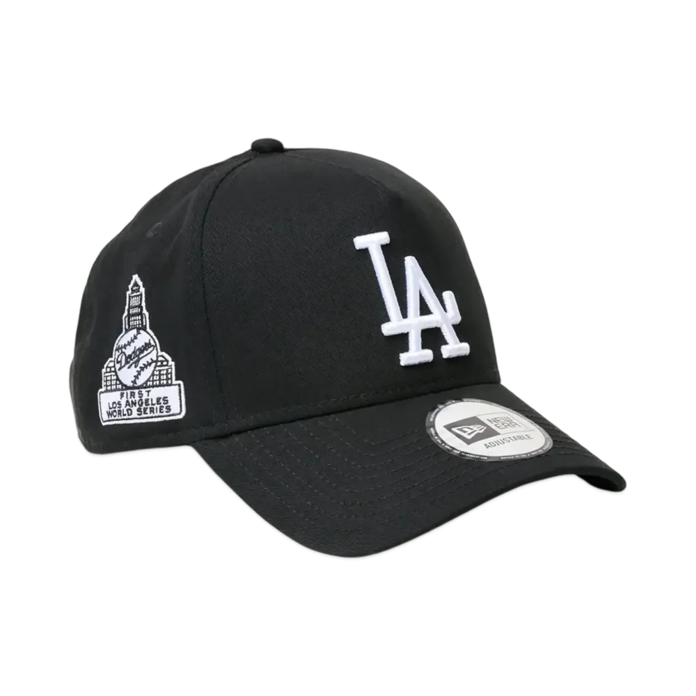 NEW ERA 9Forty A-Frame MLB Black & White Los Angeles Dodgers Cooperstown "Black"