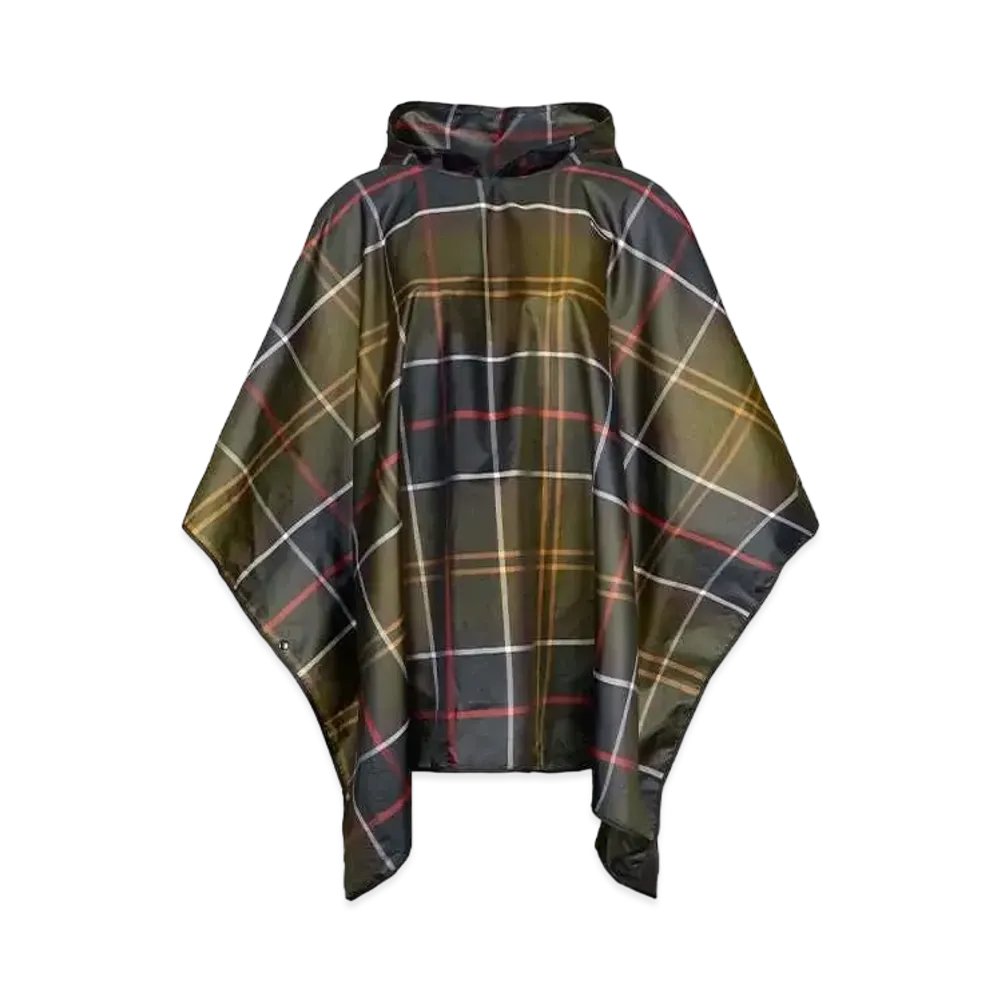Barbour Classic Tartan Poncho "Green"