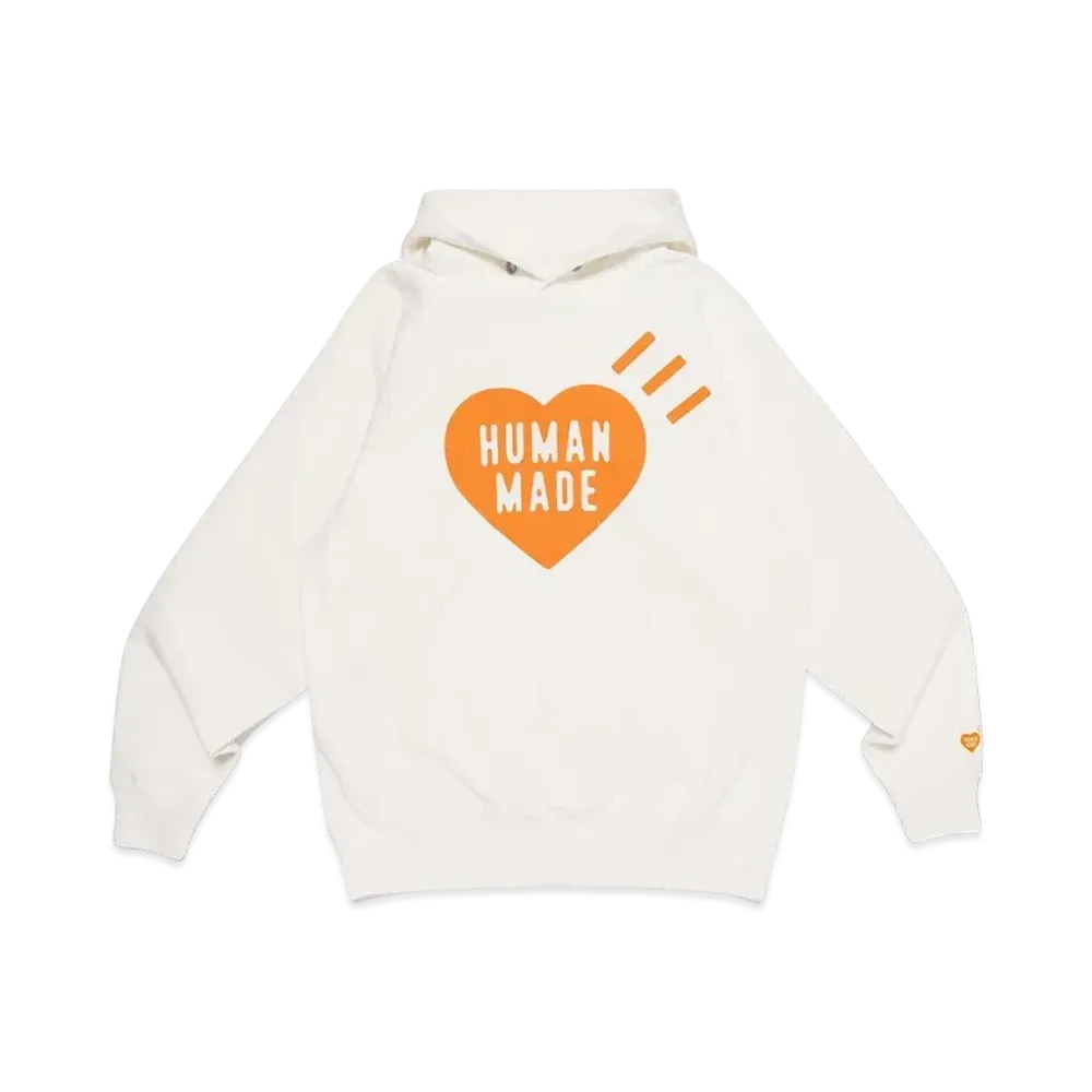 HUMAN MADE Heart Heavyweight Hoodie Shibuya Parco / Orange "White"