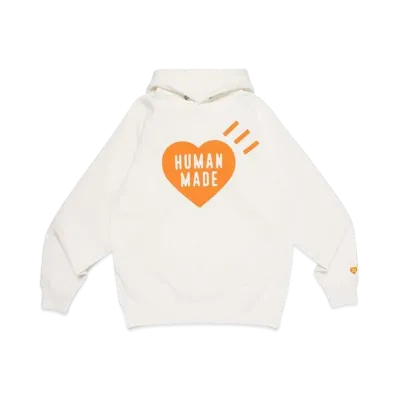 HUMAN MADE Heart Heavyweight Hoodie Shibuya Parco / Orange "White"
