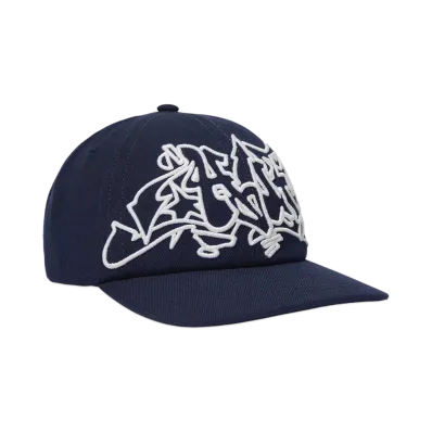 HUF Fall 24 Outlines Snapback Hat "Navy"