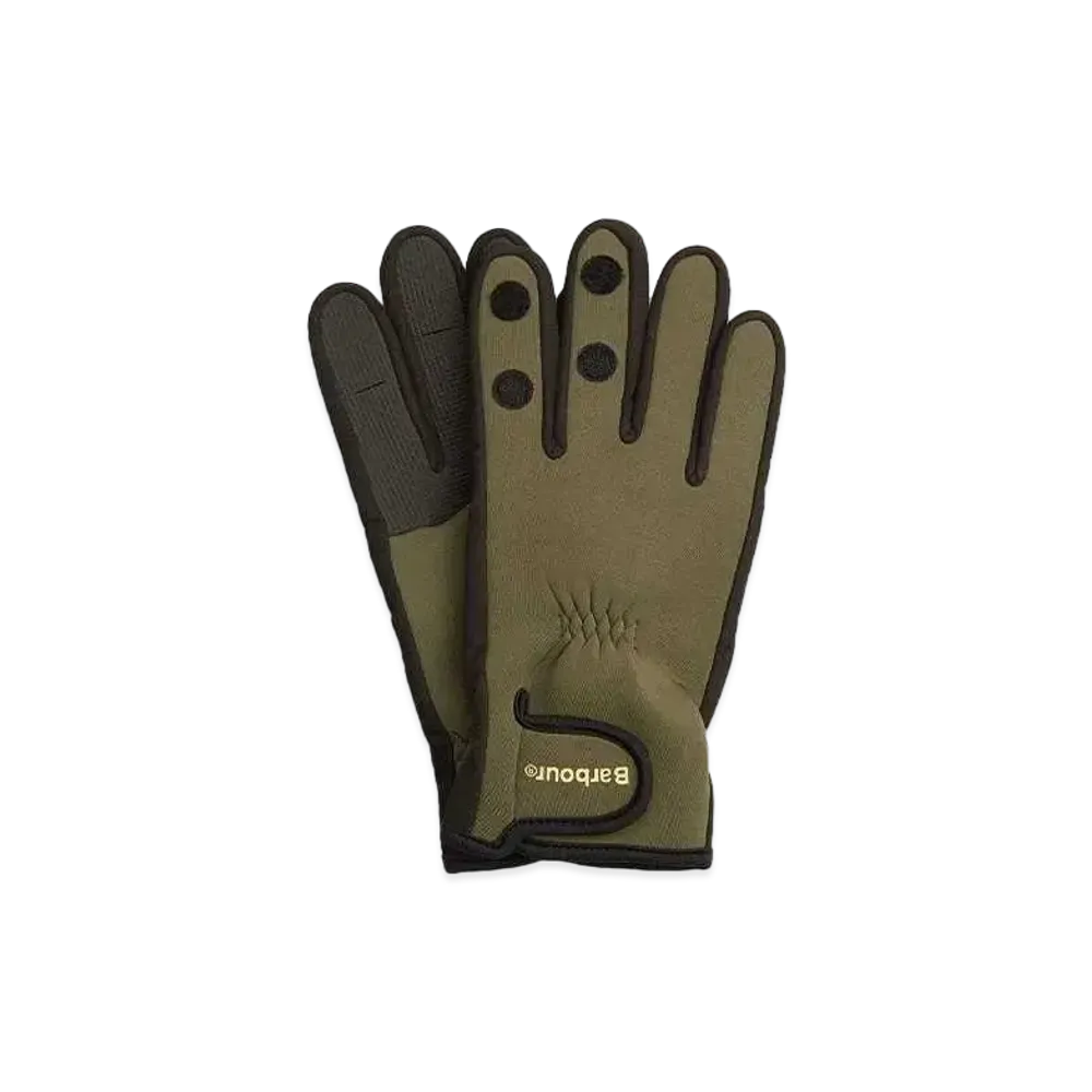 Barbour Neoprene Gloves "Green"