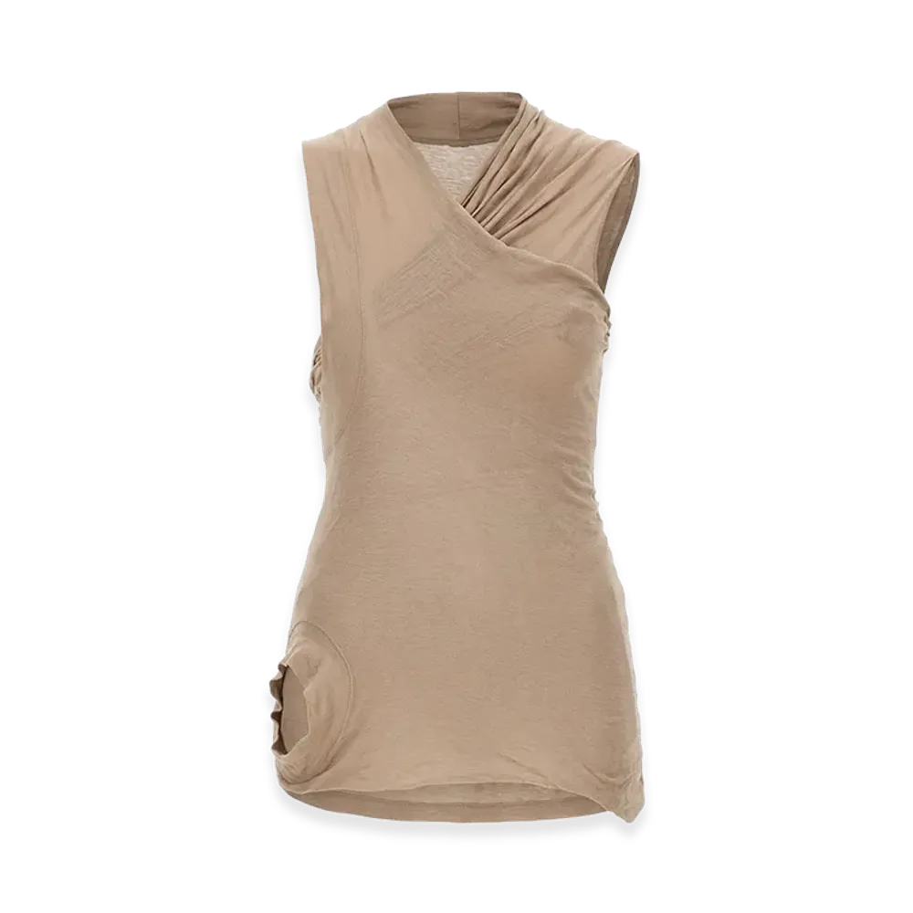 Rick Owens Women's Top with Crossover "Beige"