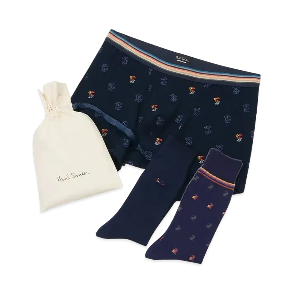 Paul Smith Underwear/Socks Gift Set "Navy"