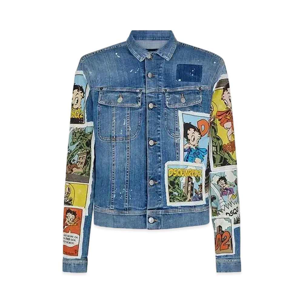 Dsquared2 Betty Boop Denim Jacket "Navy"
