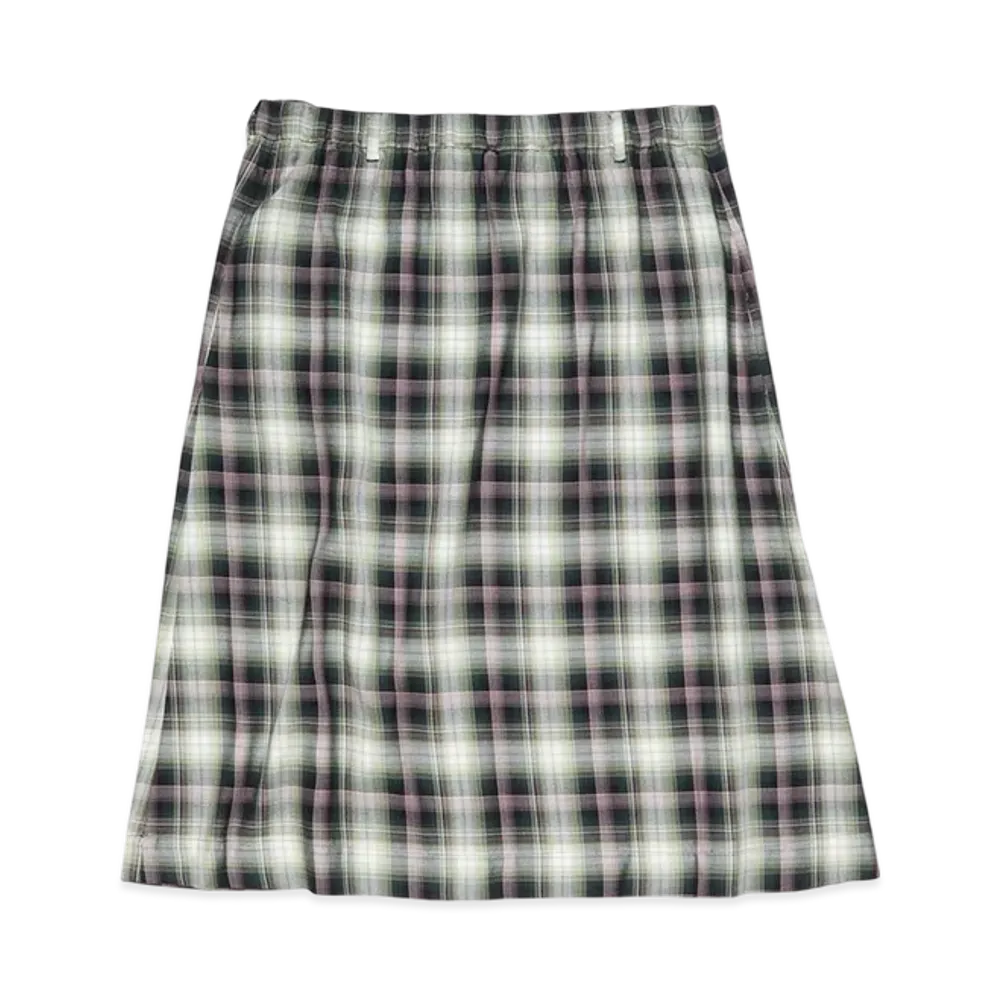 Acne Studios Check Midi Skirt "Black Green"