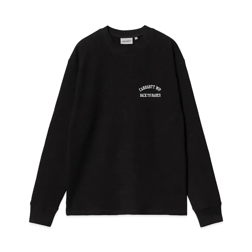 Carhartt WIP L/S Basics Script T-Shirt "Black/White"