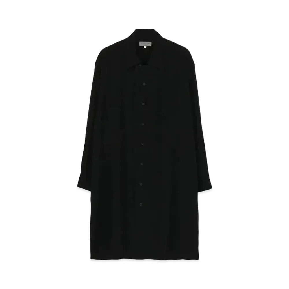 Yohji Yamamoto Pour Homme TUXEDO ASYMMETRY COLLAR BLOUSE "Black"