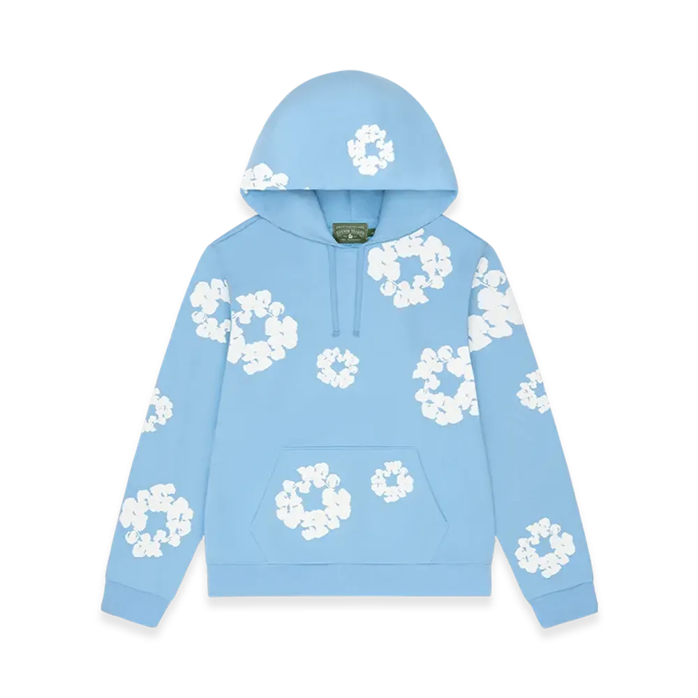 DENIM TEARS Cotton Wreath Hoodie "Light Blue"