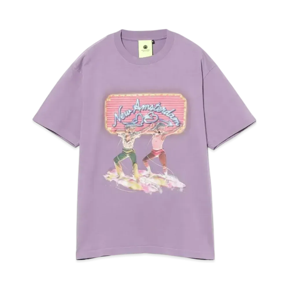 BEAMS New Amsterdam Surf Assn. / Disco T-Shirt "Purple"