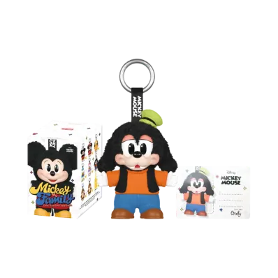 POP MART DISNEY Mickey Family Cute Together Series Plush Keychain Goofy