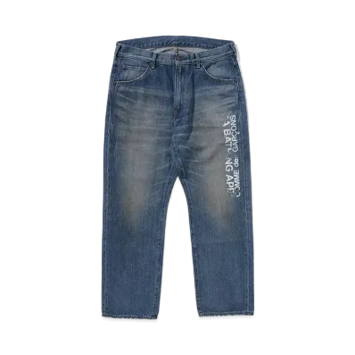 A BATHING APE x COMME des GARCONS Relaxed Fit Denim "Indigo"