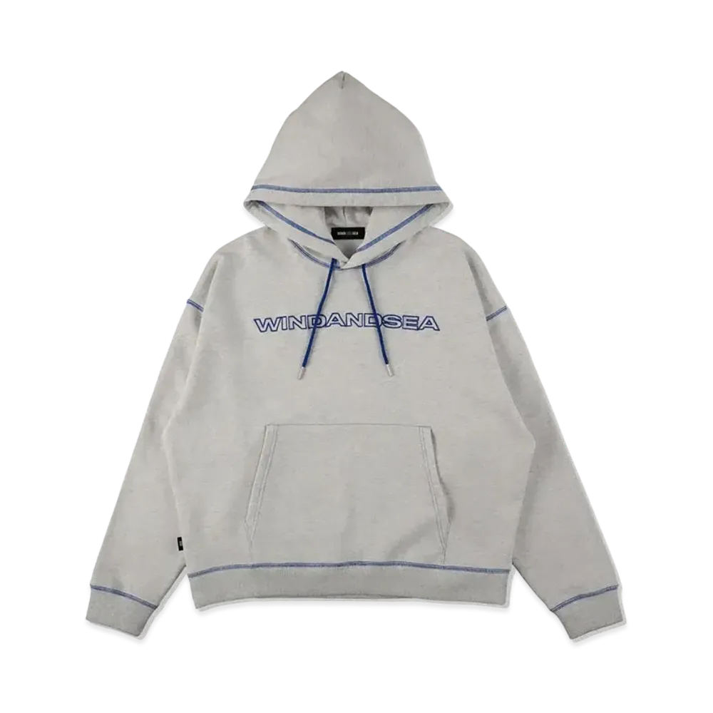 WIND AND SEA Stitch Logo Hoodie "Gray"