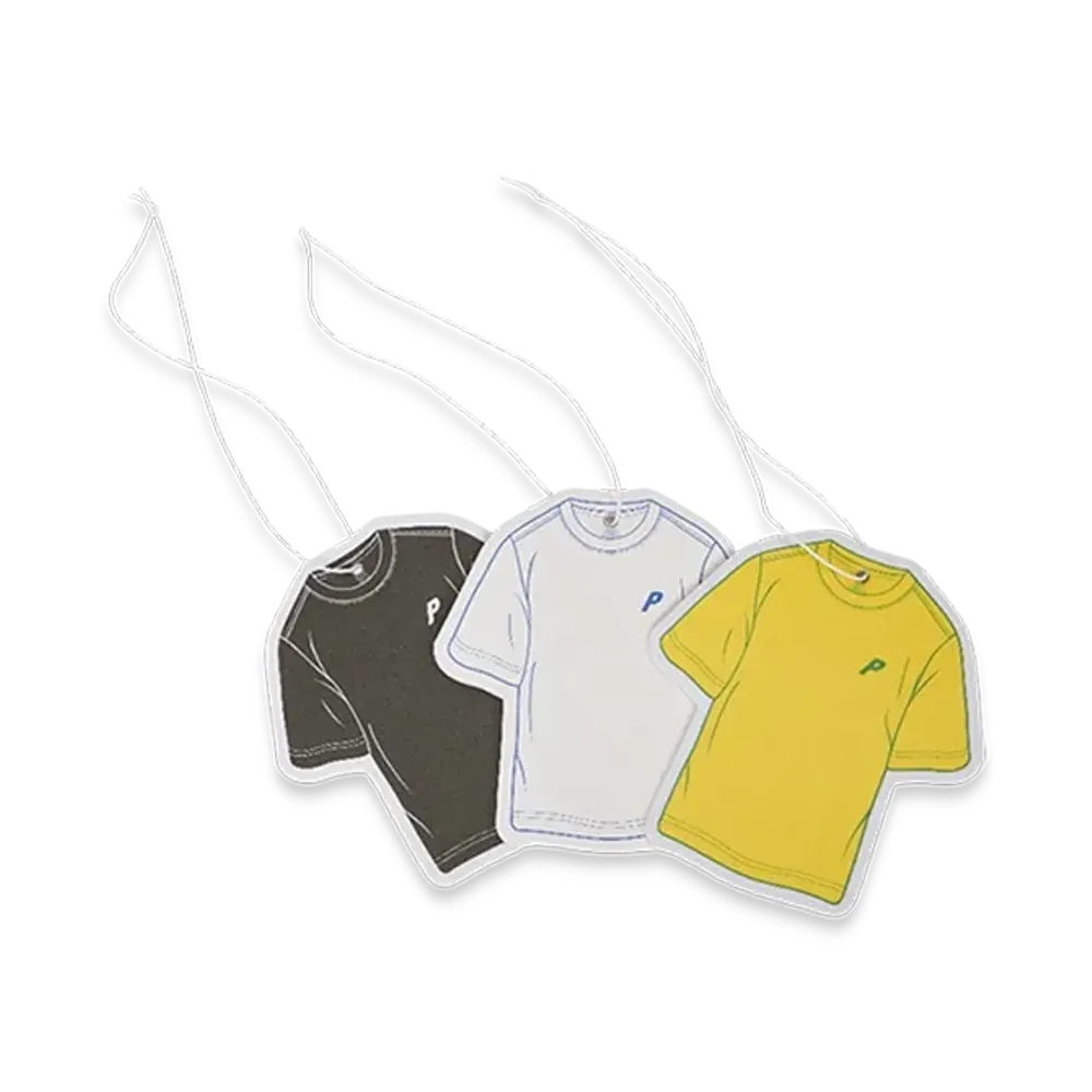 PALACE Tri T-Shirt Air Fresheners 3 Pack "Black White Yellow"
