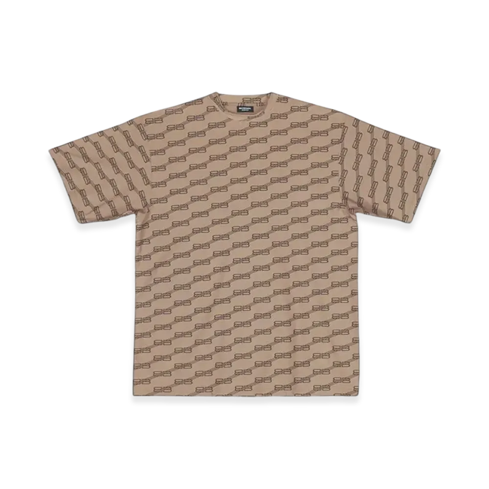 BALENCIAGA BB Monogram Swim T-Shirt "Beige"