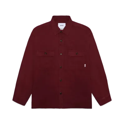WTAPS Deck 02 / LS / Cotton. Twill "Burgundy"