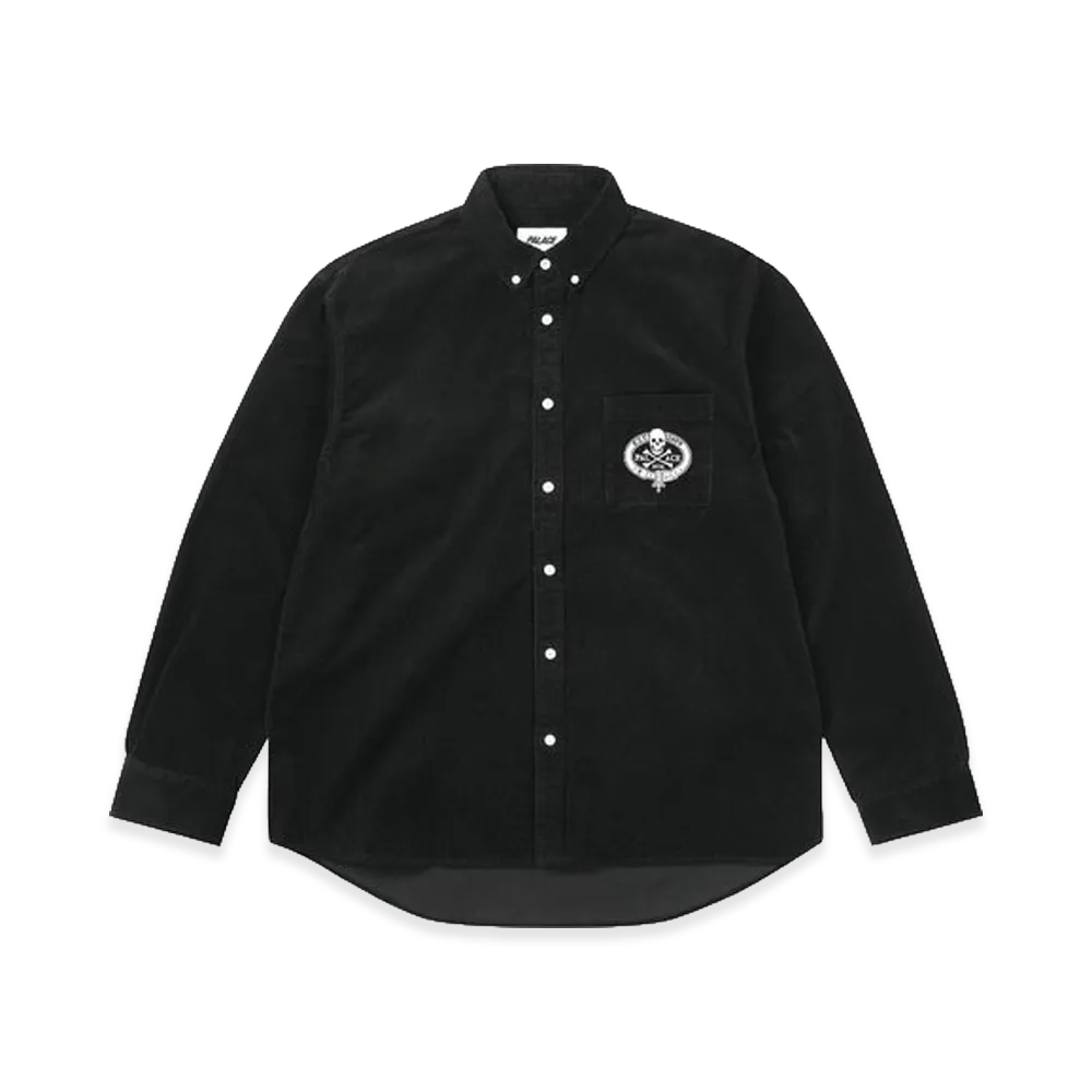 PALACE Skull Crest Cord Shirt "Black"