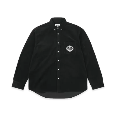 PALACE Skull Crest Cord Shirt "Black"