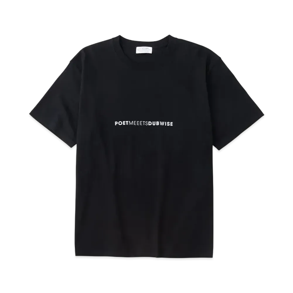 POET MEETS DUBWISE PMD Logo Row T-Shirt "Black"