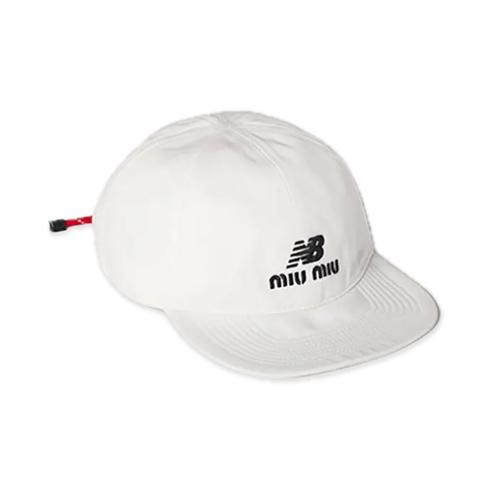 MIU MIU x New Balance Denim Baseball Cap "White/Red"