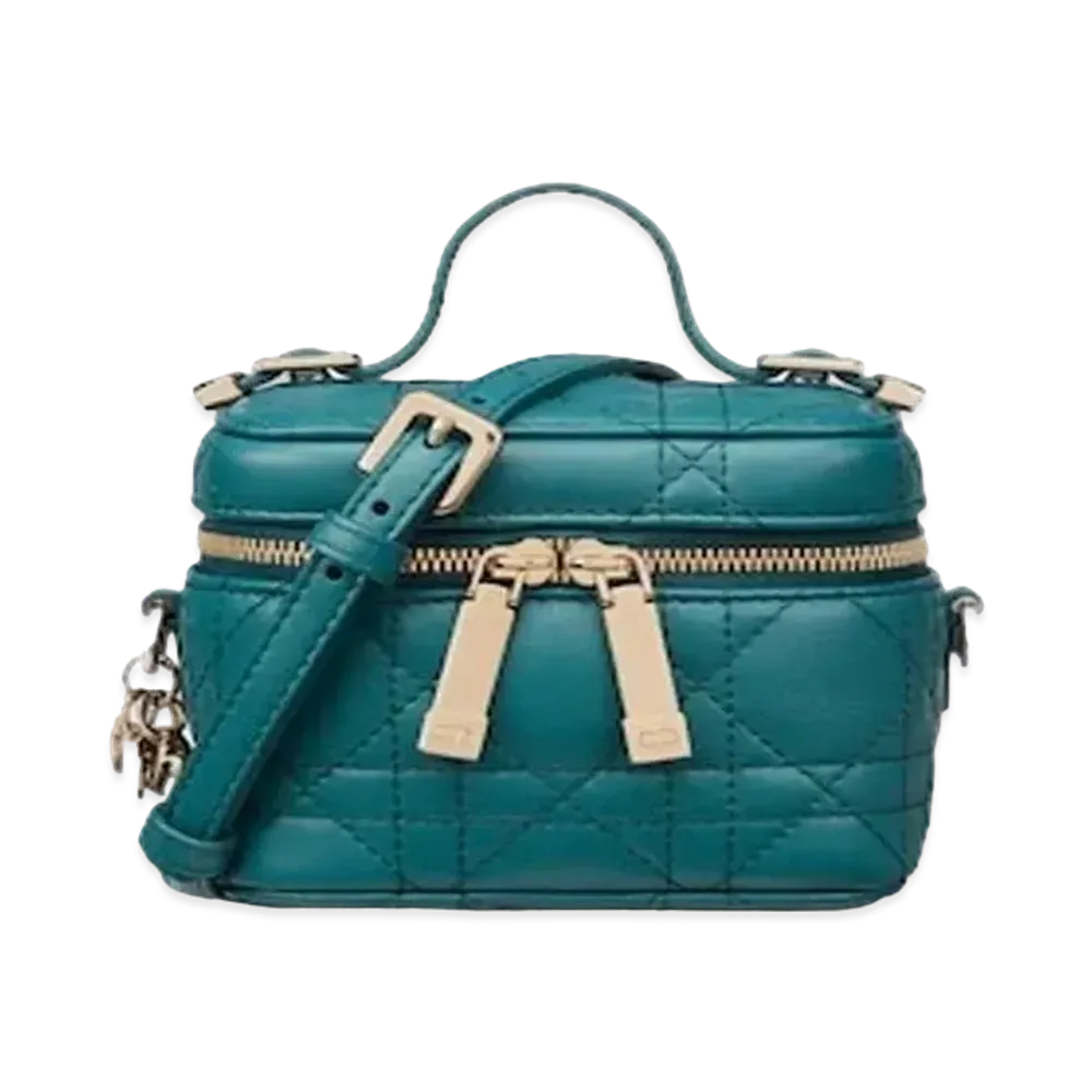 Dior Micro Lady Dior Vanity Case "Blue"