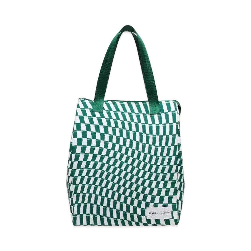 BEAMS x STARBUCKS Cooler Bag L "Checker"