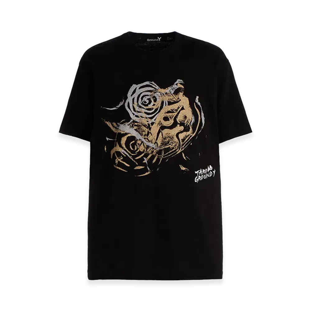 Ground Y x Taro Okamoto Graphic T-shirts "Sapporo Winter Olympics Commemorative Medal" "Black"