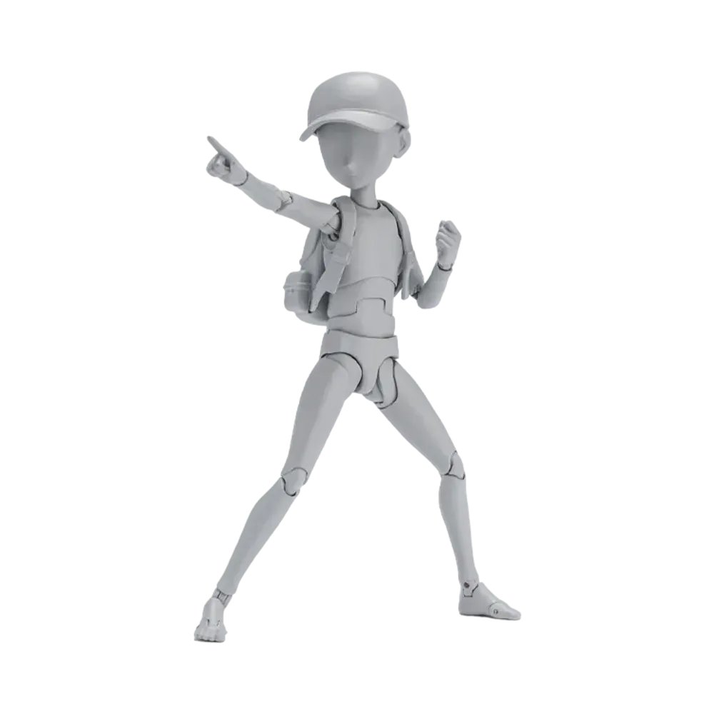 BANDAI "S.H.Figuarts" -BODY-KUN/BODY-CHAN- S.H.Figuarts BODY KUN -KEN SUGIMORI- Edition (Gray Color Ver.)