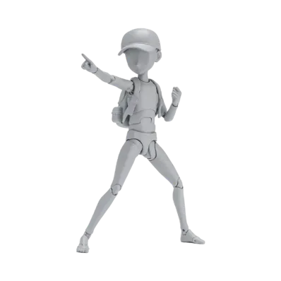 BANDAI "S.H.Figuarts" -BODY-KUN/BODY-CHAN- S.H.Figuarts BODY KUN -KEN SUGIMORI- Edition (Gray Color Ver.)