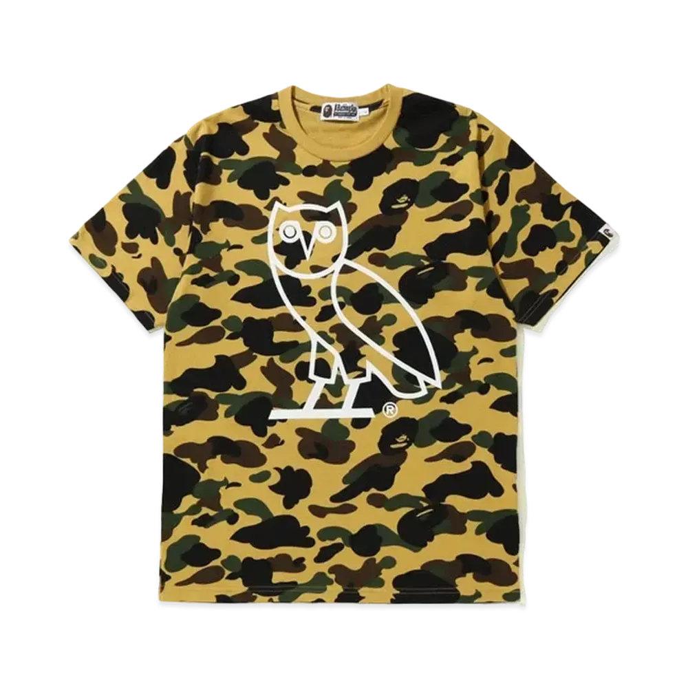 A BATHING APE OVO 1st Camo Tee "Yellow"