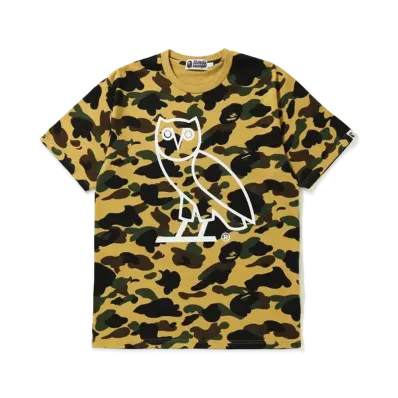 A BATHING APE OVO 1st Camo Tee "Yellow"