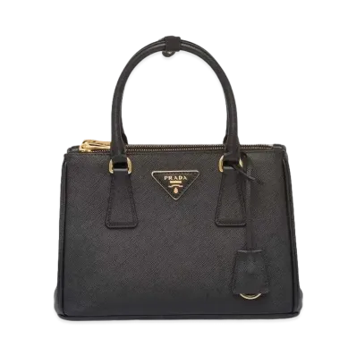 PRADA Small Prada Galleria Saffiano Leather Bag "Black