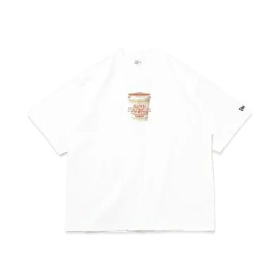 NEW ERA x Nissin Cup Noodle Short Sleeve Over Sized Cotton Pocket Tee Regular Flavor #1 "White"