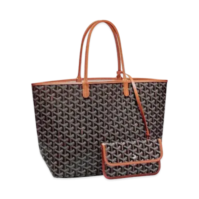Goyard Saint Louis PM Bag "Black/Brown"