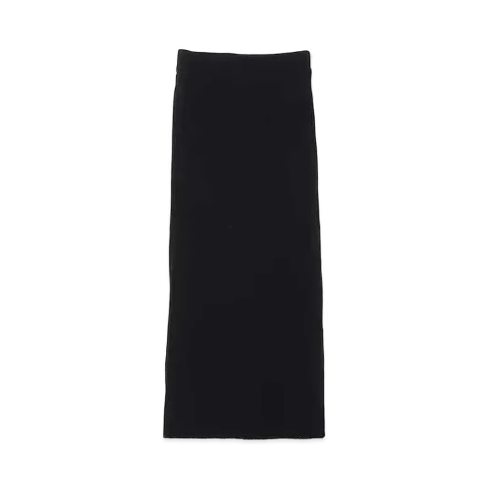 atmos pink Slit Knit Skirt "Black"
