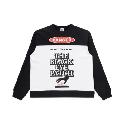Black Eye Patch Danger Hot Label Crewsweat "Multi"