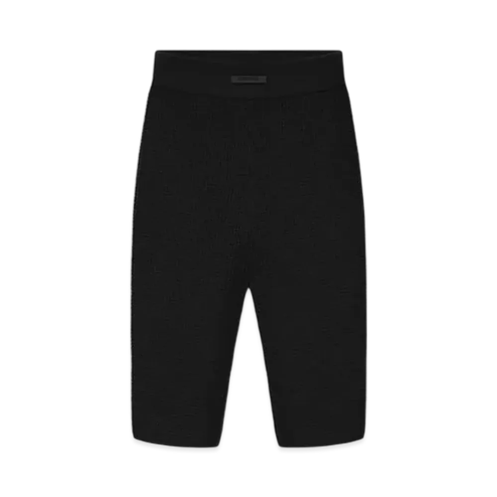 FEAR OF GOD ESSENTIALS Women's Waffle Biker Short "Vintage Black"