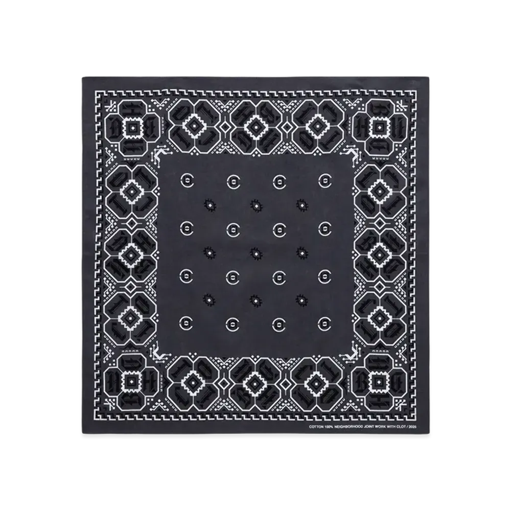 NEIGHBORHOOD x CLOT Bandana "Gray"