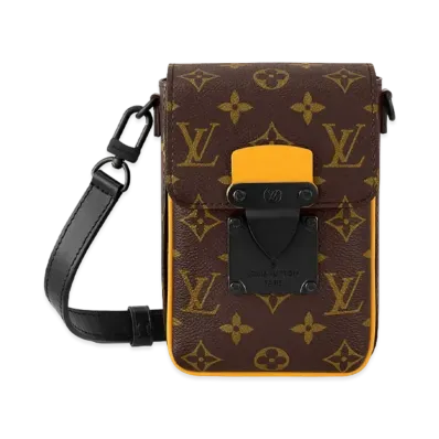 Louis Vuitton S-Lock Vertical Wearable Wallet Monogram Macassar "Monogram Radiant Sun"