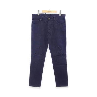Chrome Hearts Flare Knee Jeans "Navy"