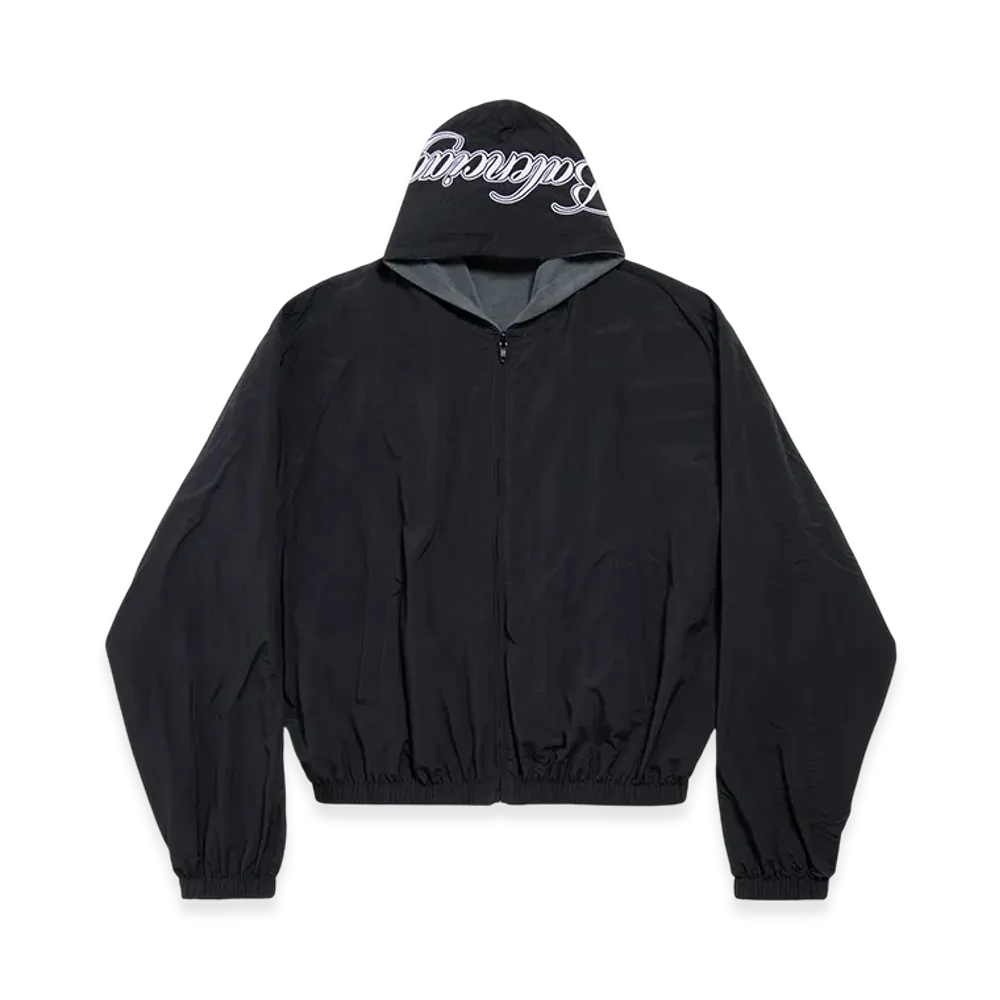 BALENCIAGA Cursive Reversible Tracksuit Jacket "Black/Grey"