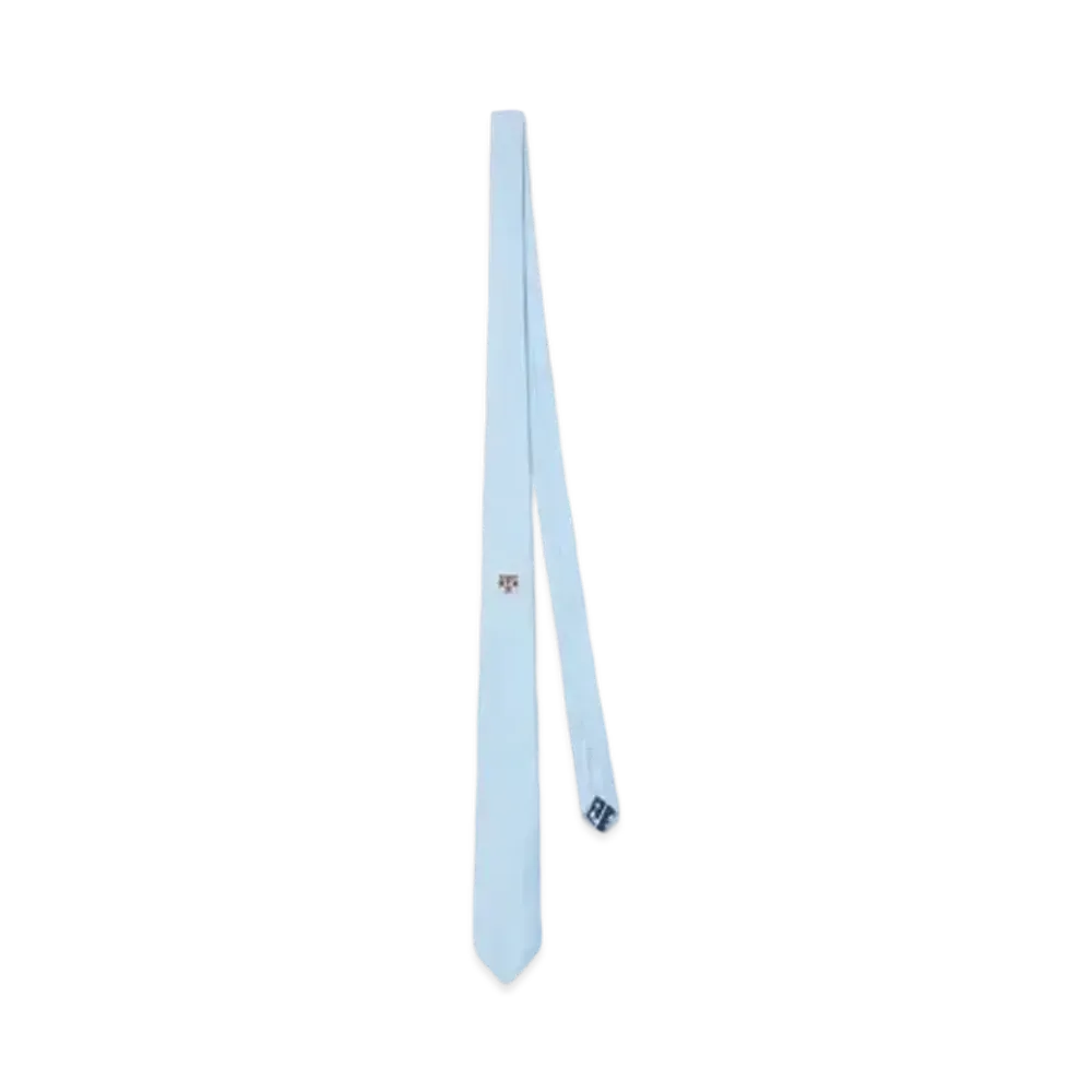 KENZO 'STAMP' Silk Tie "Sky Blue"