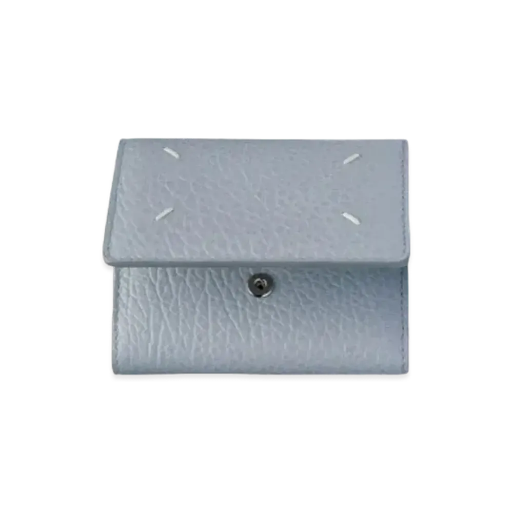 Maison Margiela Zip Compact Tri-fold Wallet "Pale Blue"