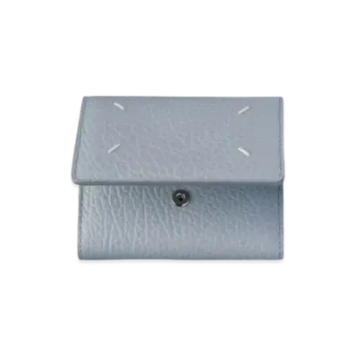 Maison Margiela Zip Compact Tri-fold Wallet "Pale Blue"