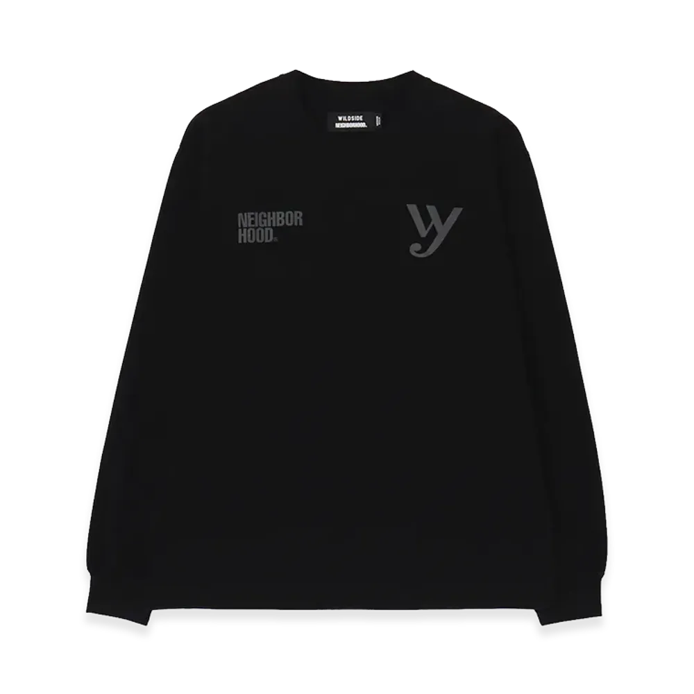 WILDSIDE YOHJI YAMAMOTO x NEIGHBORHOOD Tee LS "Black"