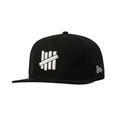 UNDEFEATED X NE STENCIL ICON FITTED - 90210 "Black"